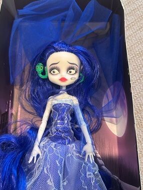 Blue-Haired Fashion Corpse Bride like Doll